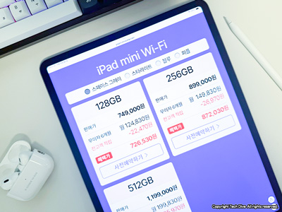 아이패드 미니 쿠팡 사전예약 "고민은 배송만 늦출뿐!"-와이파이가격