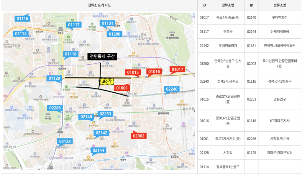 제야의 종 행사 교통정보 및 대중교통 연장 운행 안내