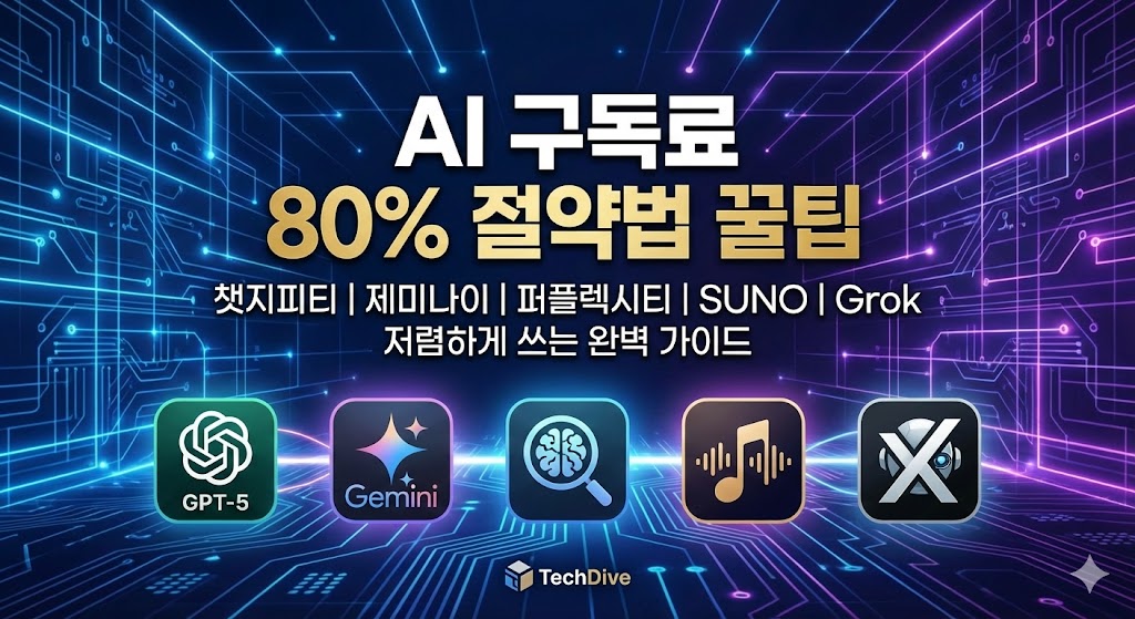 AI 구독료 80% 절약법